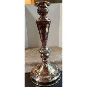 Vintage Leonard Silver Plate Candlestick Heavy!